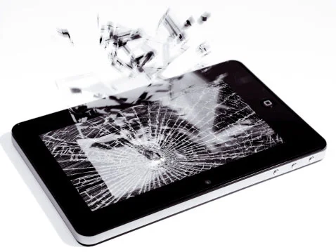 Image of used, broken tablet computer containing gold and precious metals that can be recycled profitably by best gold refiners Specialty Metals.
